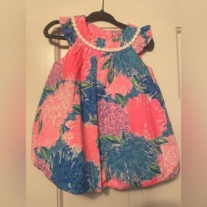 Lilly Pulitzer Beach House Blooms Toddler Bubble Dress